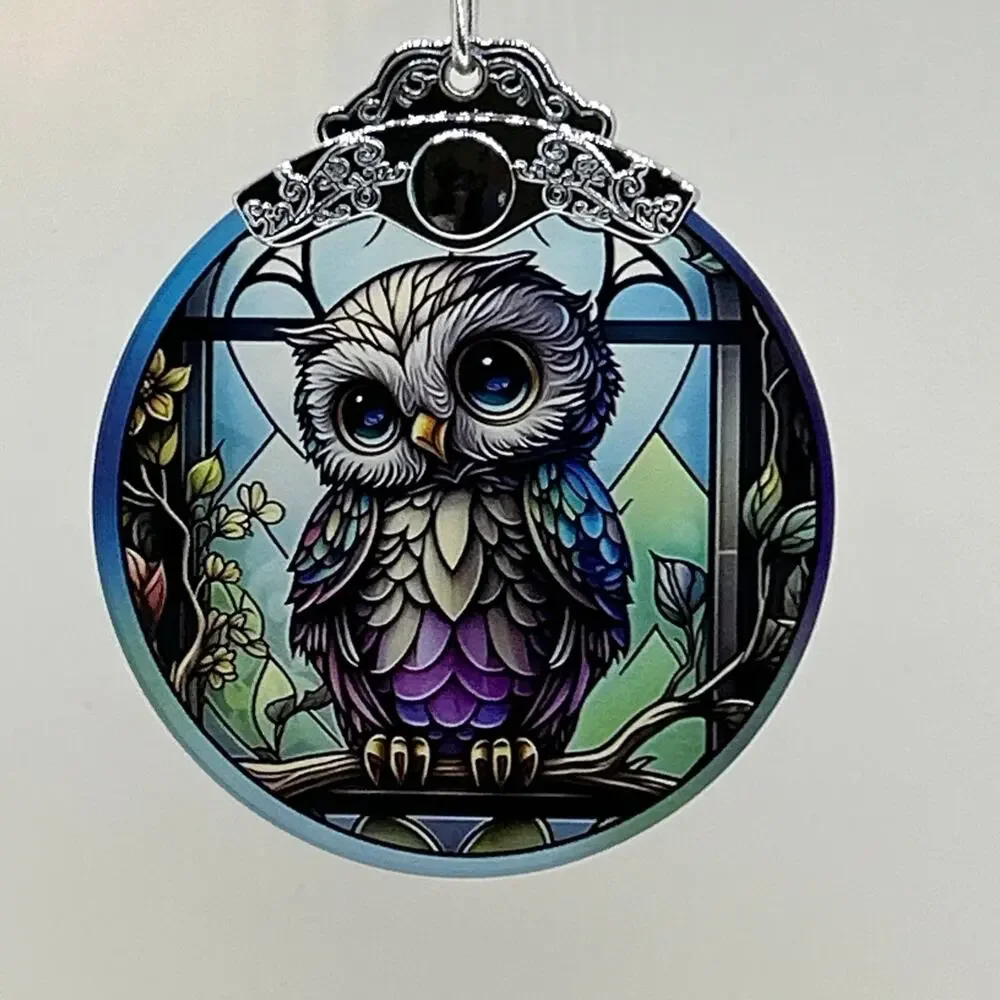 Ornament Sun Catcher Owl 